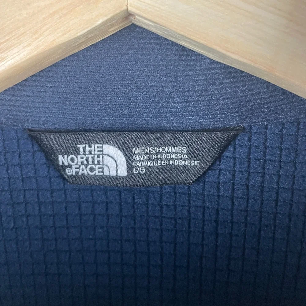 The North Face Jacket Mens Large Blue Mountain Peaks Full Zip Fleece‎ Track
